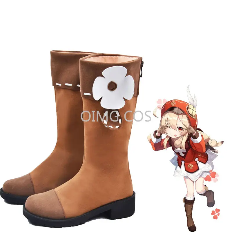 Impact Klee Cosplay Shoes Anime Chinese Style Halloween for Women Game