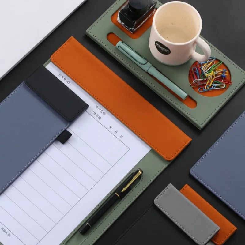 Multifunctional A4 Conference Folder Business Stationery Folder Leather Contract File FoldersTravel Document Folder