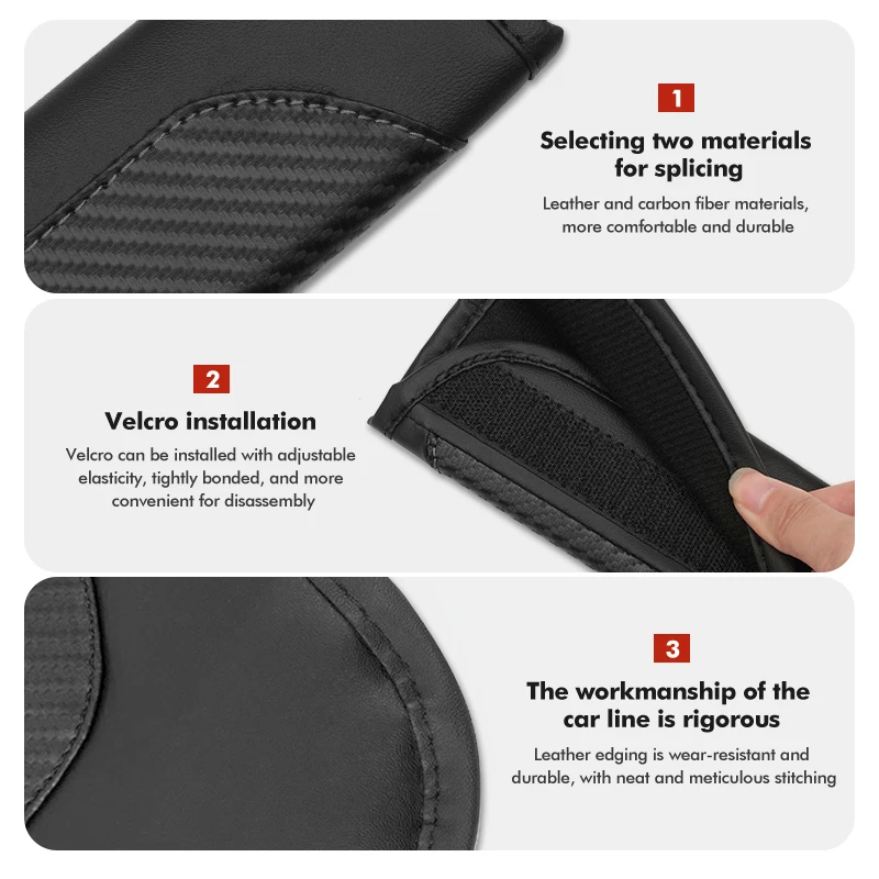 For DAF 1/2pcs Car Safety Belt Shoulder Cover Seat Belt Protection Pad XF 95 105 CF LF VAN CF XG 106XF CF85 Truck view 5