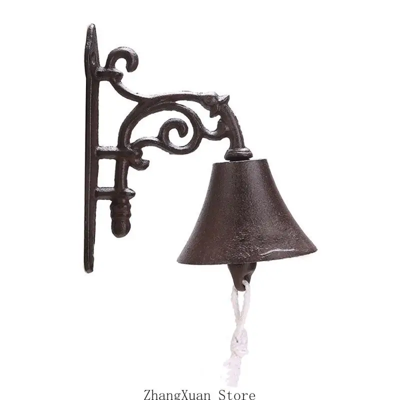 Outdoor Retro Doorbell Home Heavy Duty Metal (Vine / Four Bird 3XUF