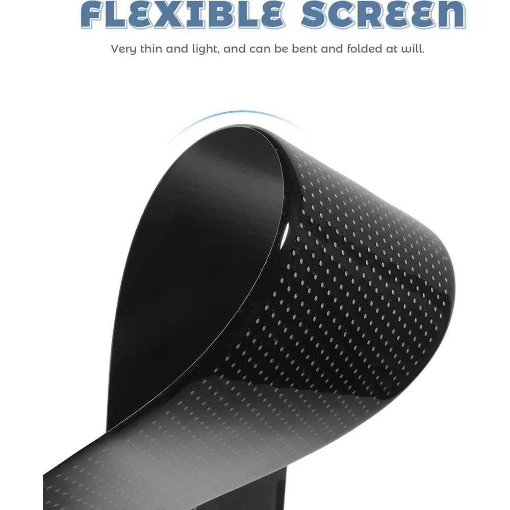 Doppi luci per parabrezza per auto a LED da 14x4,3 pollici, occhi da diavolo programmabili con telecomando, compatibili con sedani, SUV e camion