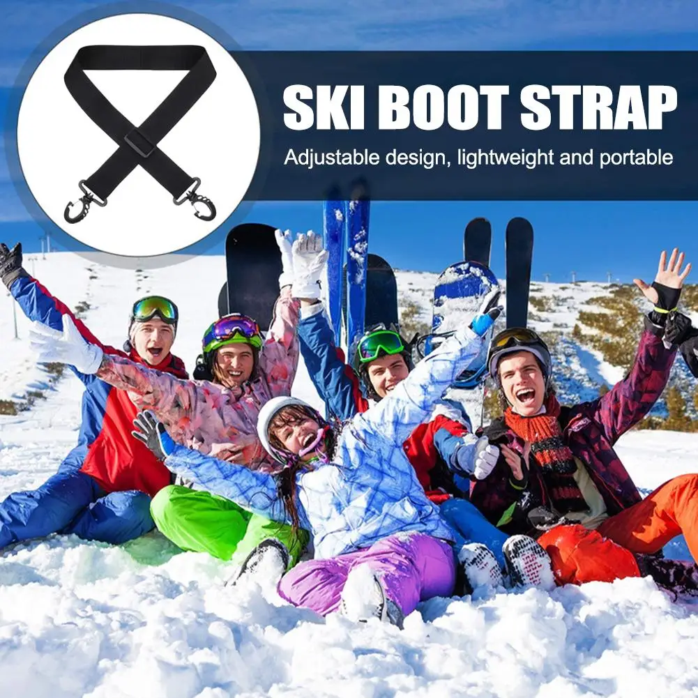 

Ski Boot Carrier Straps Adjustable Sports Equipment Sling Snowboard Boot Leash Winter Accessories Sport Strap B8E5