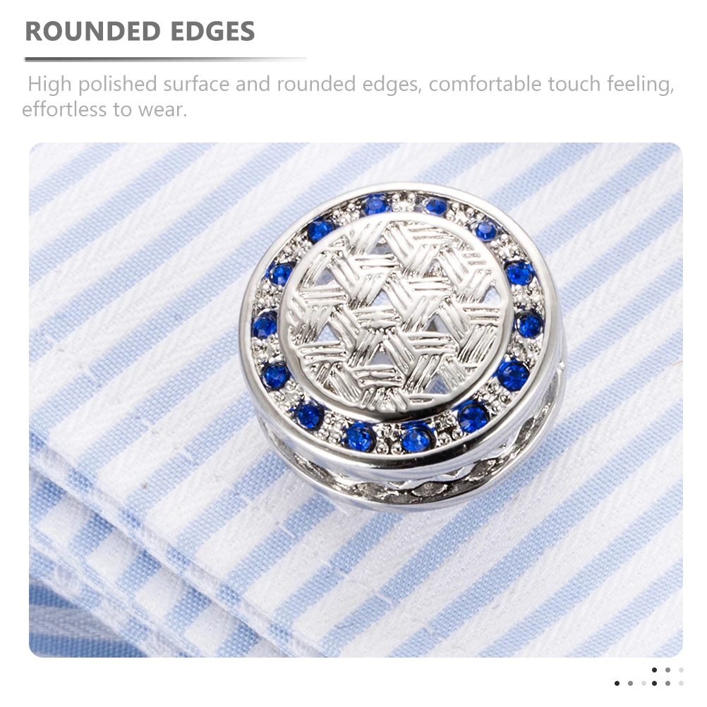 

Shirt Buttons for Men Suit Men's Round Cuffs Copper Miss
