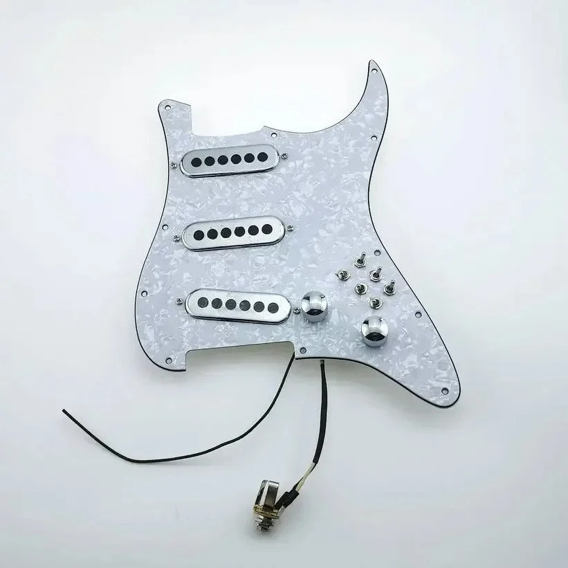 Yue Yun Music Store- May t Loaded Pickguard Chrome White Pearl / Light yellow pearl-Hot Sale
