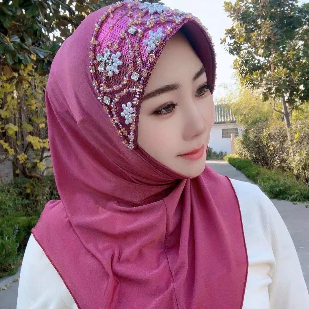 Malaysia Fashion New Musilm Women Easy Hijab Shawls Hats