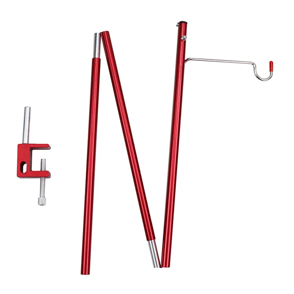 

1pc Foldable Lighting Bracket Aluminum Alloy Adjustable Camp Lantern Stand Portable Outdoor Brackets Lightweight Durable