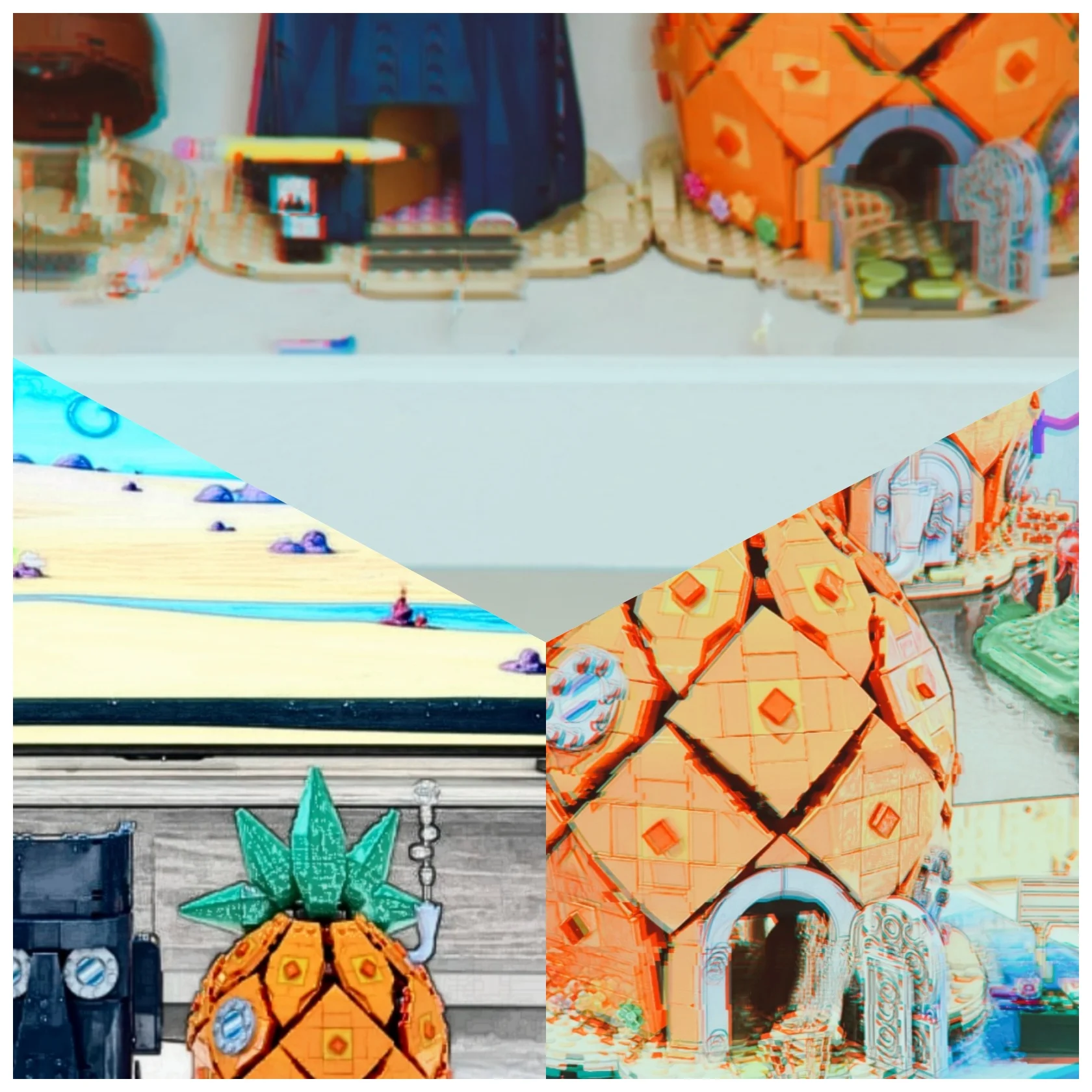 2026 New Pineapple Castle Building Blocks 1794Pcs MOC Cartoon Model Bricks Set Collectors Edition Christmas Gift for Adults