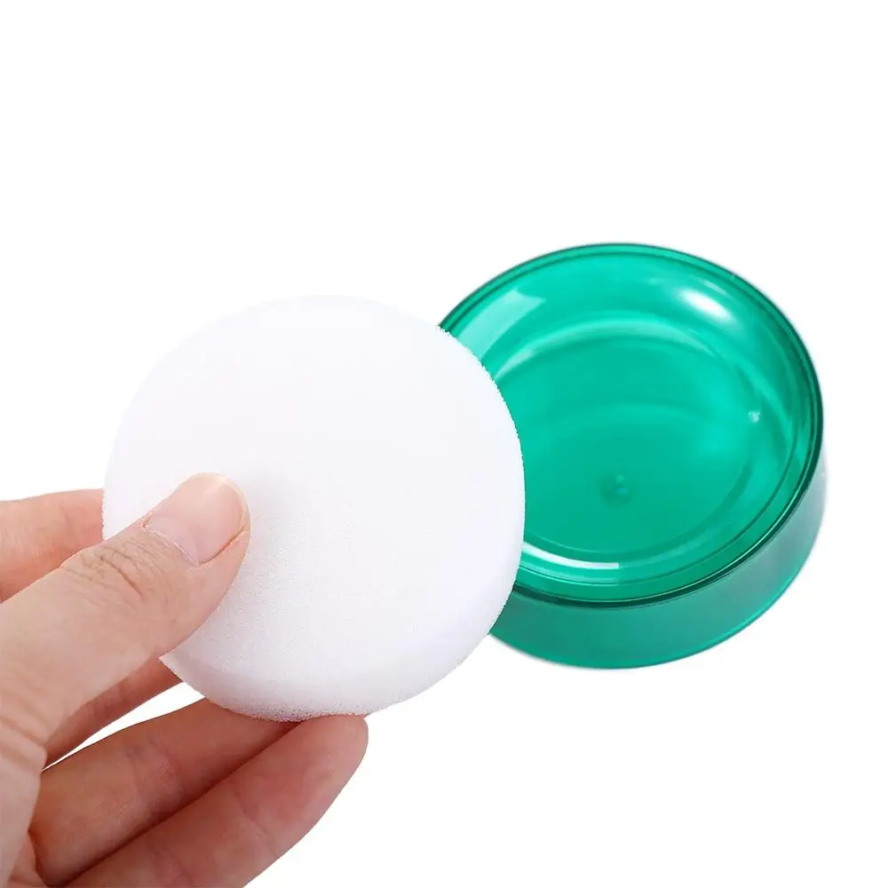 Plastic Bank Teller Treasurer Office Casher Supermarket Money Counting Tool Finger Wetted Tool Finger Wet Device Round Case