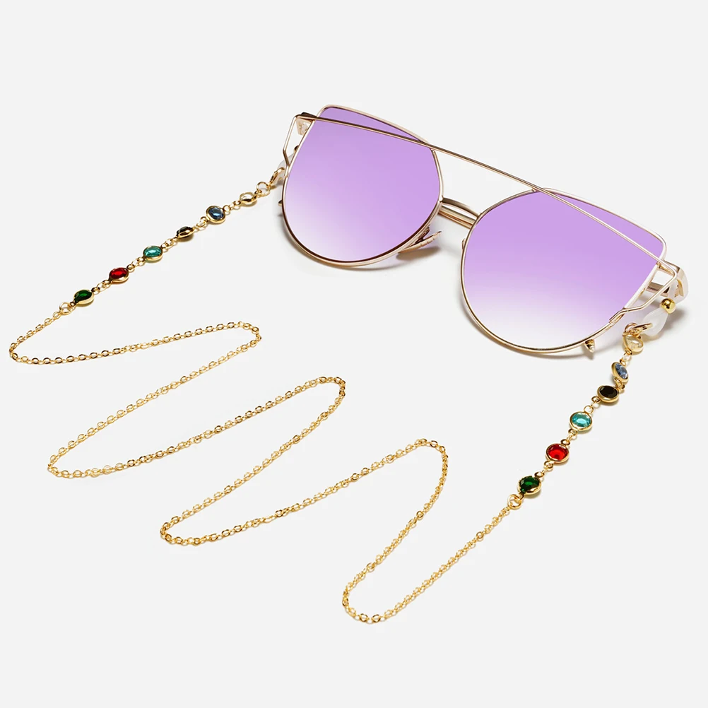 

Electroplating Chain Eyewear Retainer Safety Strap Sunglasses Holder Anti Slip Belt Glasses Necklace Strong Workmanship High