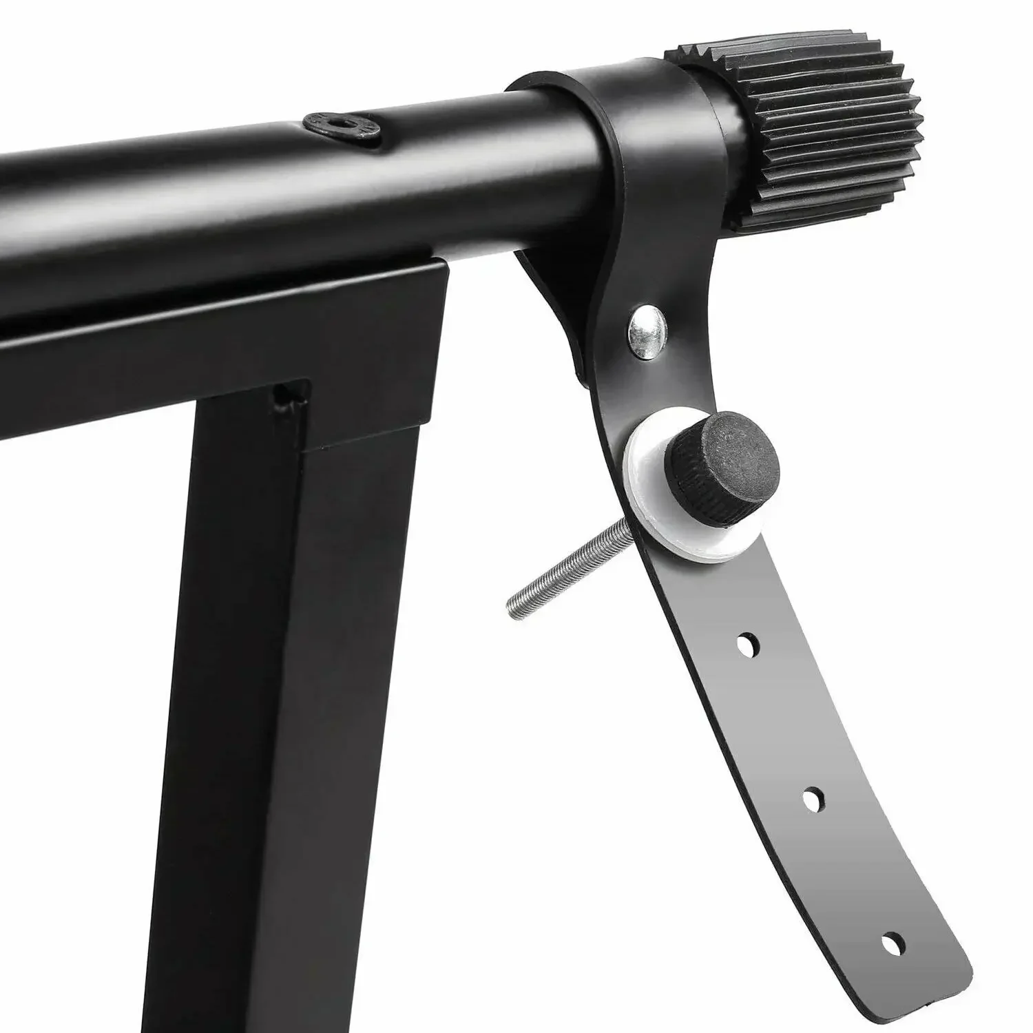 Electronic Piano Keyboard X-Type Universal Stand Double-Braced Folding Stool Seat Chair Bench with Locking Straps Adjustable — view 6