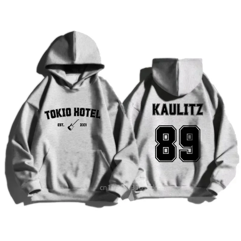 Tokio Hotel Unisex Cotton Hoodie Kaulitz Fashion Fleece Luxury Hooded Sweatshirt Plain Winter Autumn Print Men Women Pullover