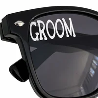 1pcs Groom Bride Letters Pearl Heart glasses for Bride To Be Hen Bachelorette Party Honeymoon Wedding Decoration Supplies Gift 5