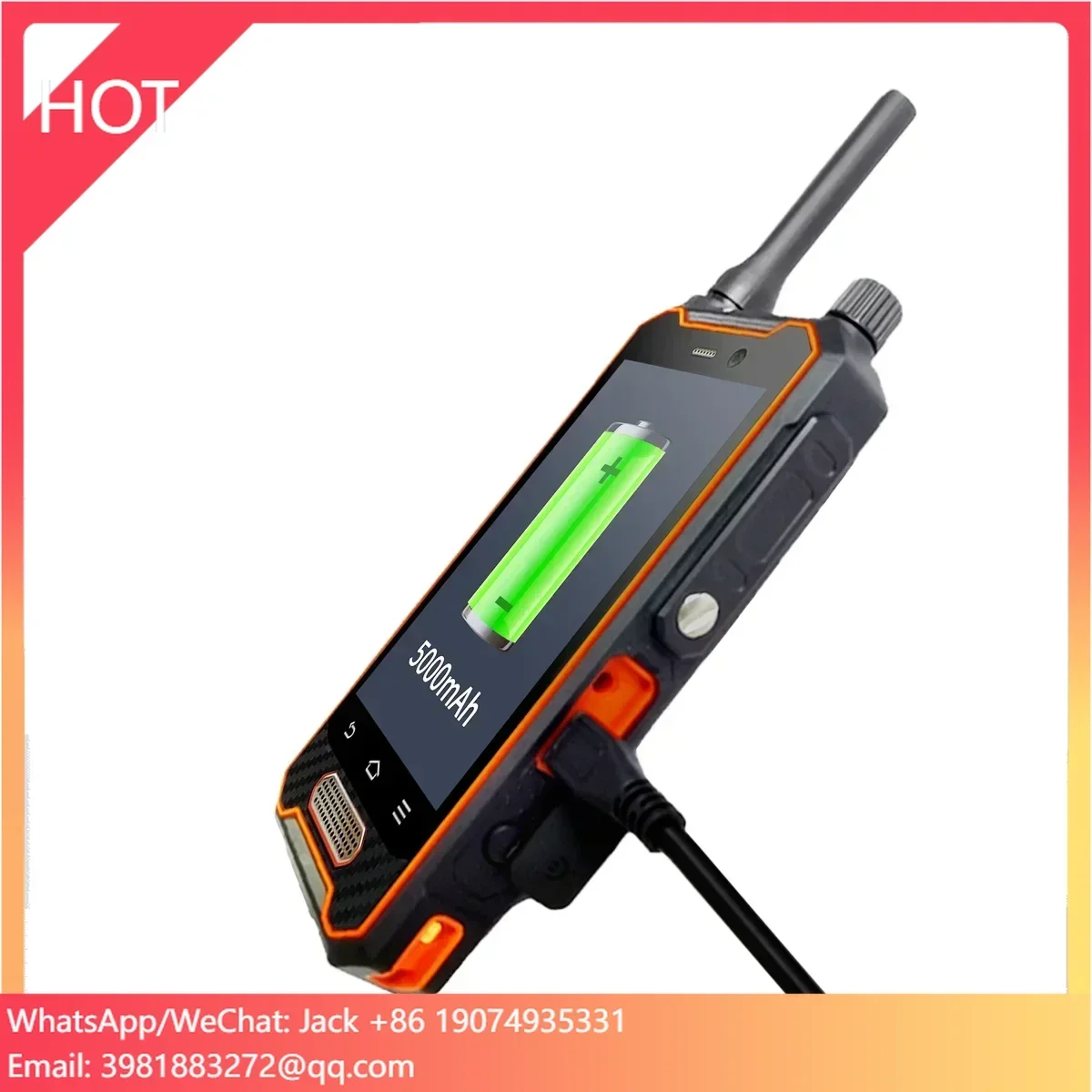 Realtime Intercom IP68 NFC Guard Tour Patrol System with Android 10 System
