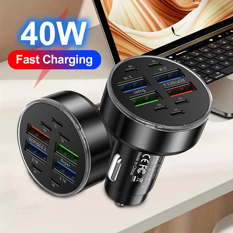 9 In 1 Usb Car Char…