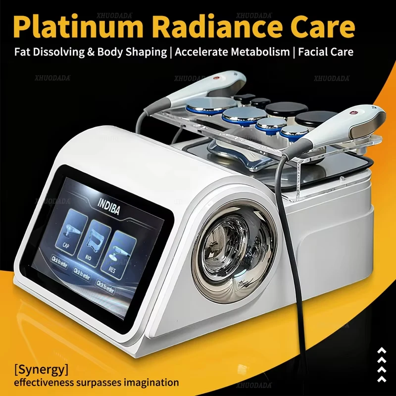 448KHZ Device RF Tecar Therapy RET CET Diathermy Body Sliming Machine Pain Relief Skin Tightening INDIBA Equipment