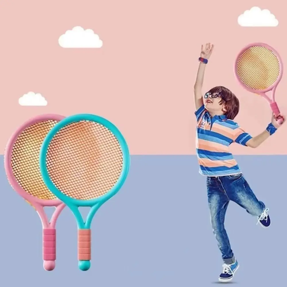 Ensemble de raquettes de Badminton à poignée confortable, balles de Tennis antidérapantes, jouets pour enfants, volants légers