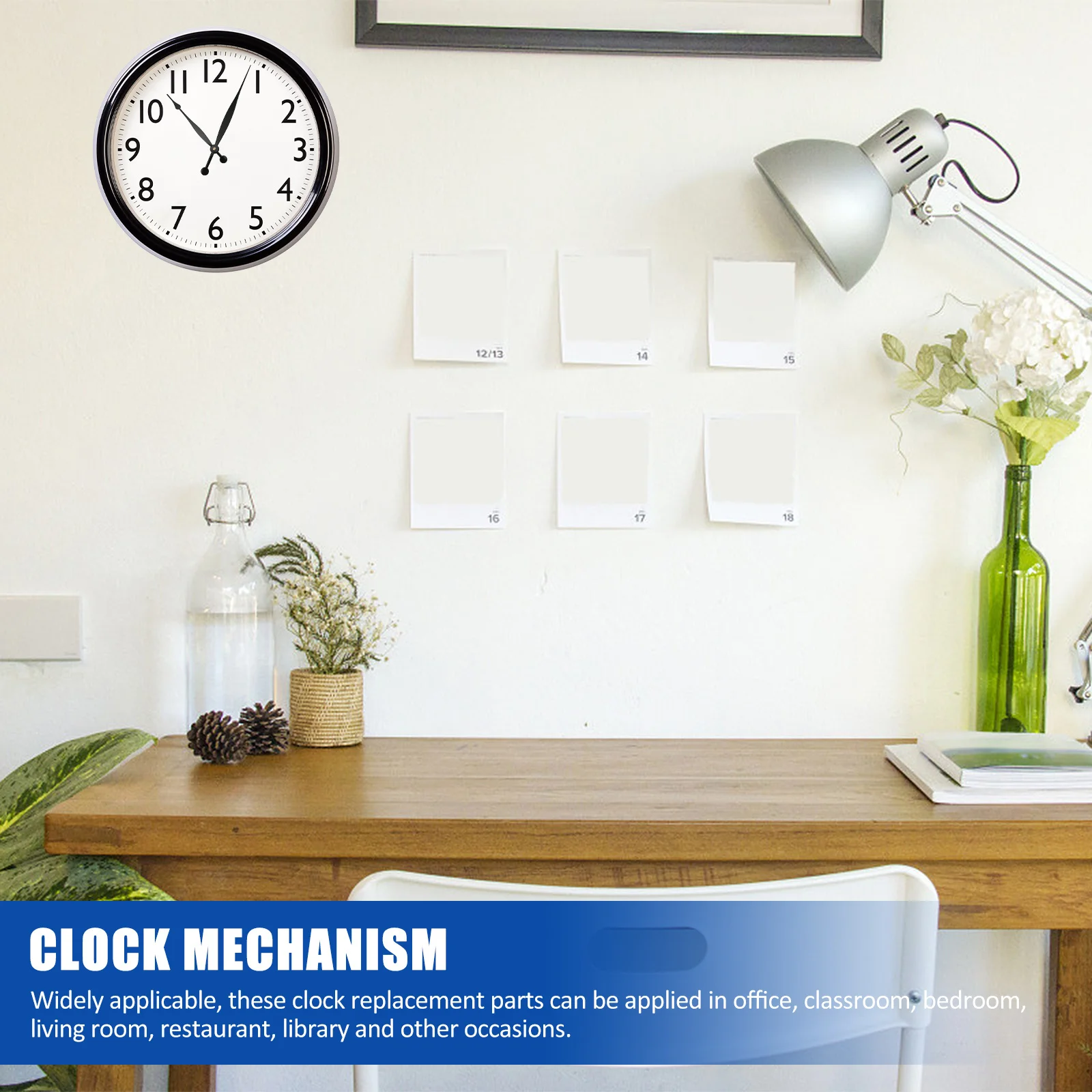 

1 Set Movement Replacement Parts High Torque Diy Wall Clock Mechanism Durable Quartz Clock Accessory For Home Office Bedroom