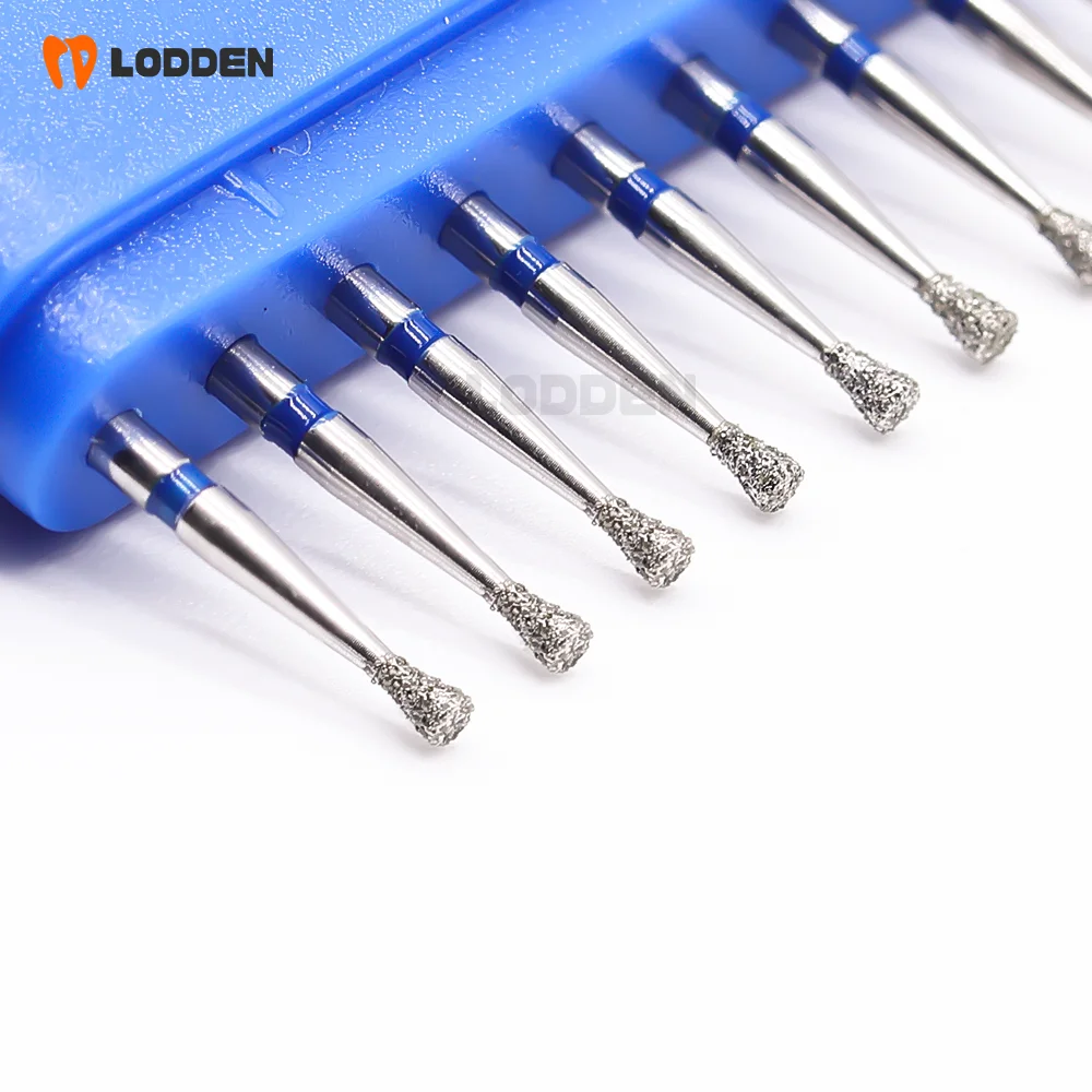 10pcs Dental Rotary things Diamond Burs Inverted Conical/ SI-series Drilss Durable and Valuable for Dental Surgery