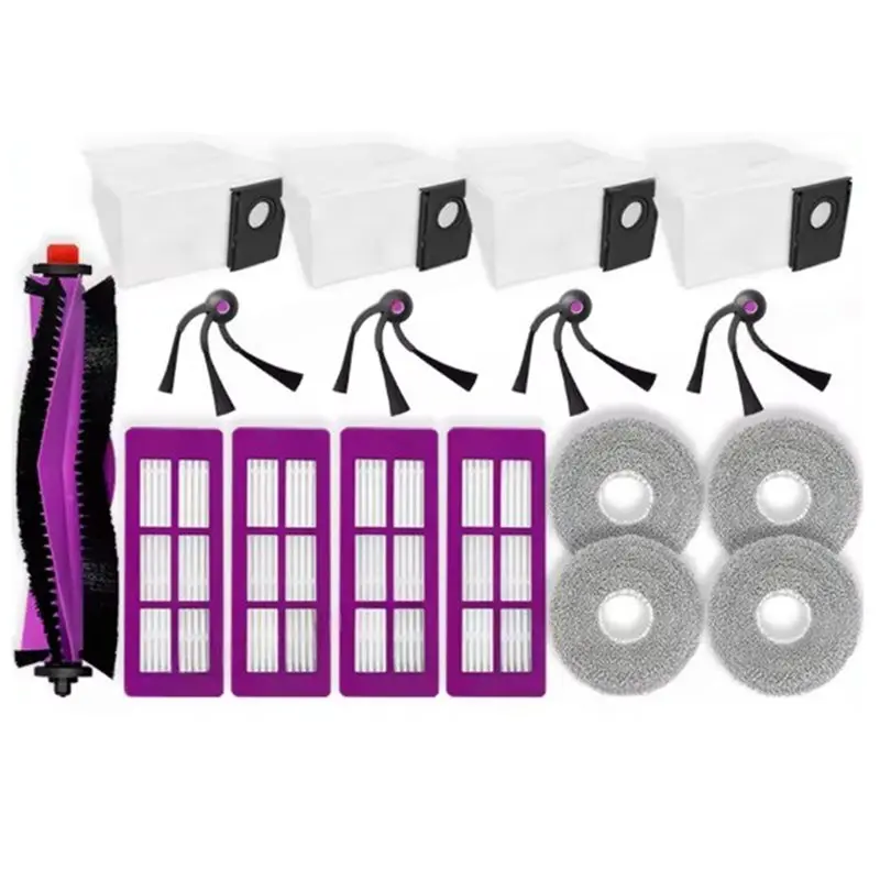 

Запасные части для пылесоса Keep For Eureka J15 Max Ultra: основная роликовая щетка, боковая щетка, HEPA-фильтр, салфетка для влажной уборки, мешок для сбора пыли