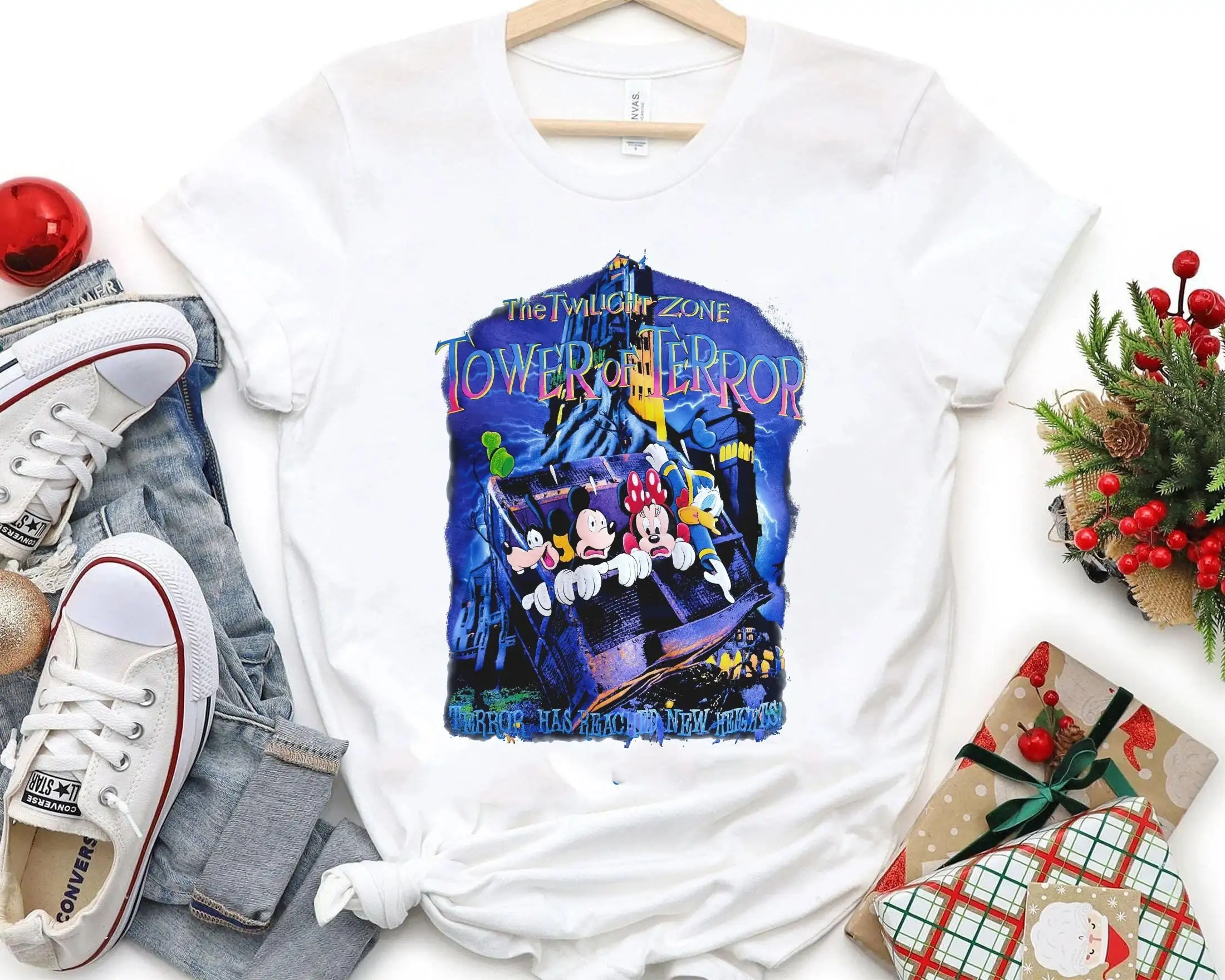 Retro Mickey And Friends Tower Of Terror Shirt | Hollywood Studios Tshirt | The Magic Kingdom | Disneyland Family Halloween