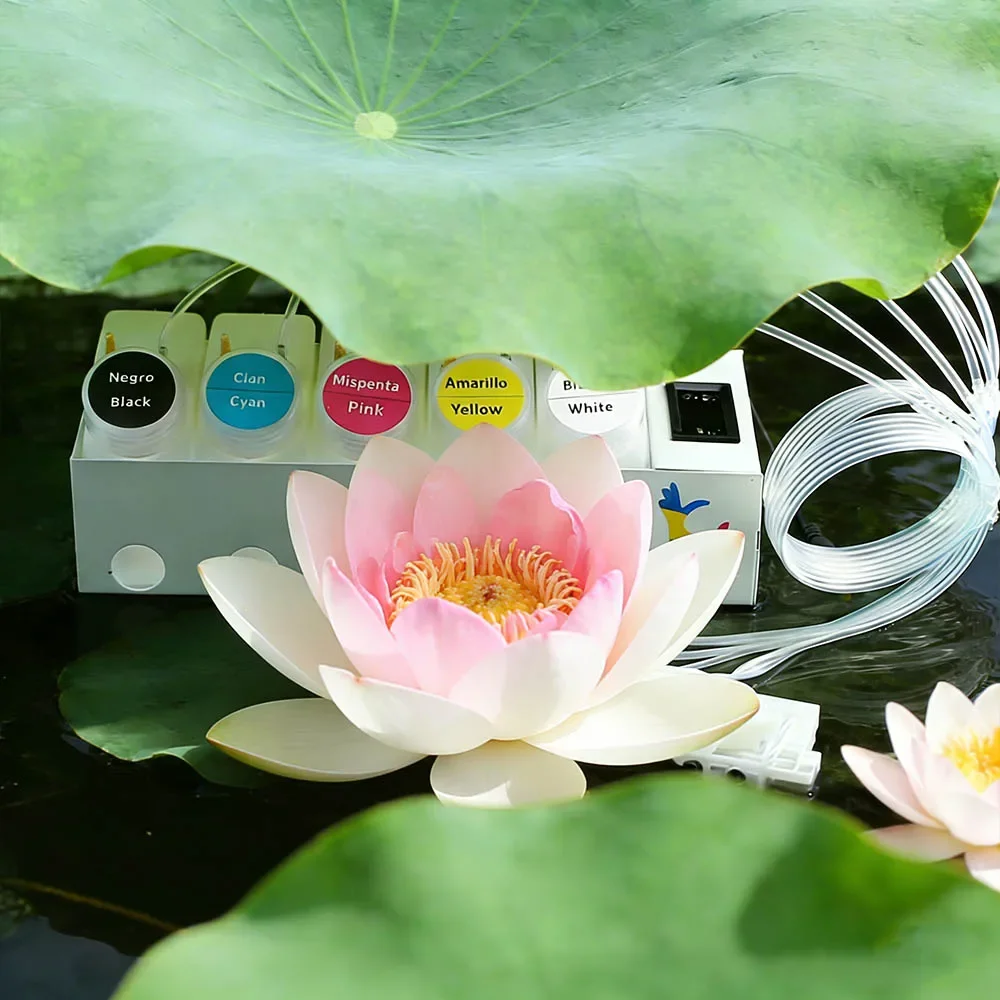 

L1800 250ML DTF CISS Ink System With Damper For Epson L800 L805 White Ink Tank Stirrer Built-in Timer