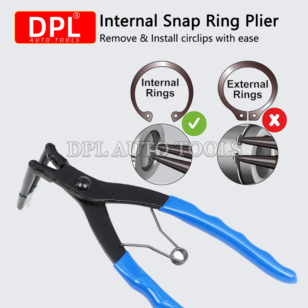 90 Degrees Bending Pliers Heavy-duty Cylinder Internal Ring Remover Retaining Circlip Pliers for Motorcycles Cars Trucks