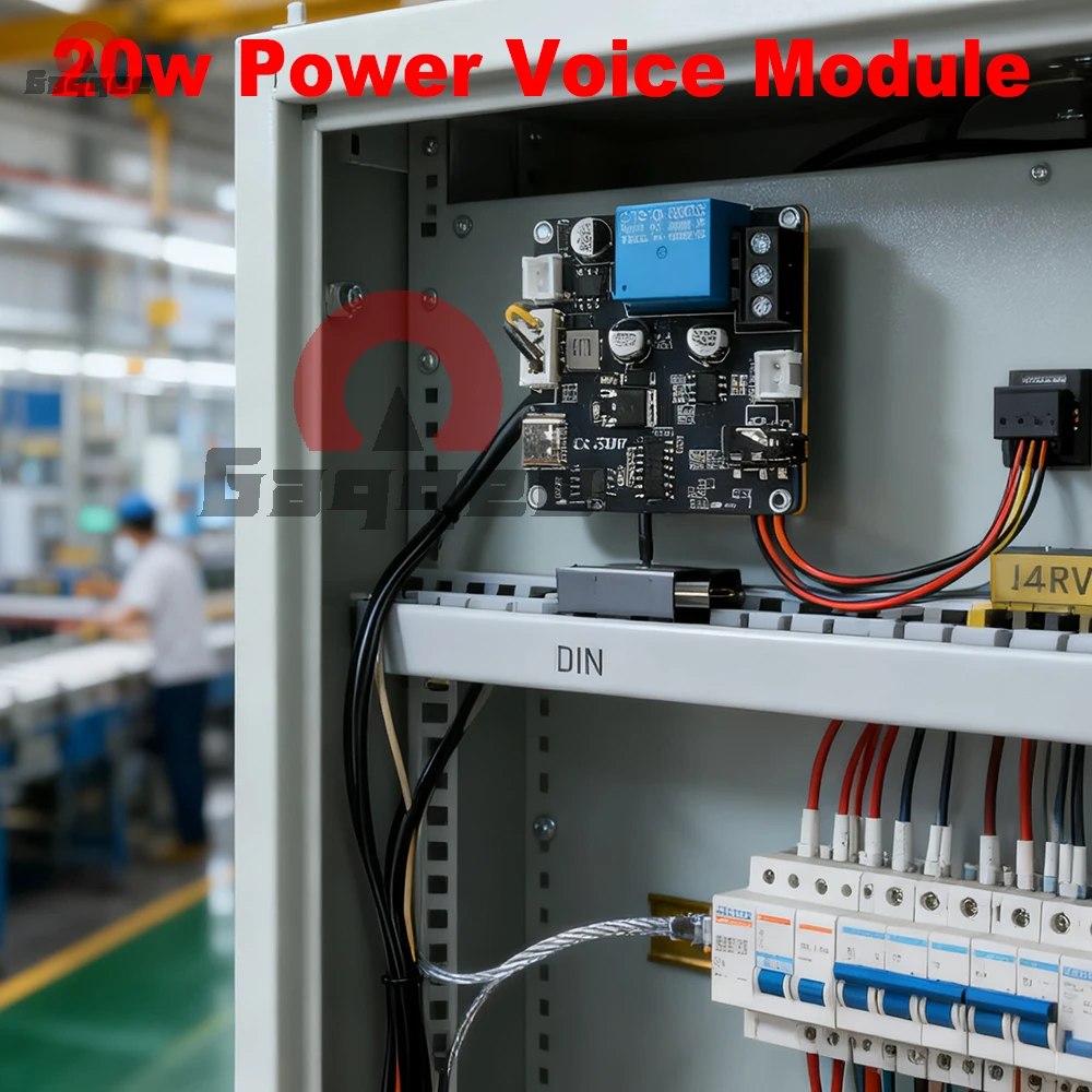 

Модуль воспроизведения голоса MP3, 20 Вт, CX-S20F, последовательное управление UART с обновлением аудио Type-C, широкий вход напряжения постоянного тока 6–35 В