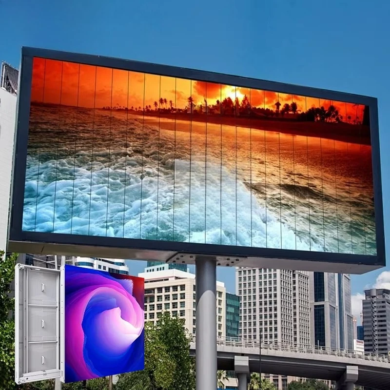 Outdoor LED Display Waterproof Sunscreen Display Large Screen Fixed Installation LED Billboard Advertising Outdoor LED Display