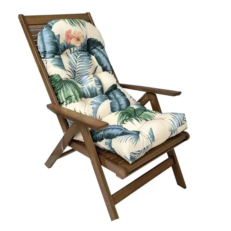 

Водонепроницаемая подушка для садового стула с высокой спинкой, складная подушка для стула, современная простая тканевая подушка для дома и улицы