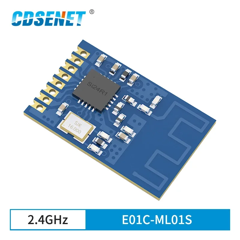 2.4GHz 7dBm Si24R1 SMD Wireless Module RF Transceiver IoT Беспроводной модуль 0.3km PCB Antenna NRF24L01 Low Cost E01C-ML01S