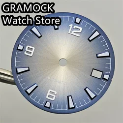 GRAMOCK 31mm Watch Dial Green Luminous Fit NH35 Movement Men's Watch Replacement Parts