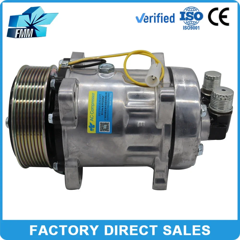 

FMM 24V 7H15 SD7L15 Air Conditioning AC Compressor FOR Refrigerator R404a Truck CLUTCH 8PK S8256 40405212