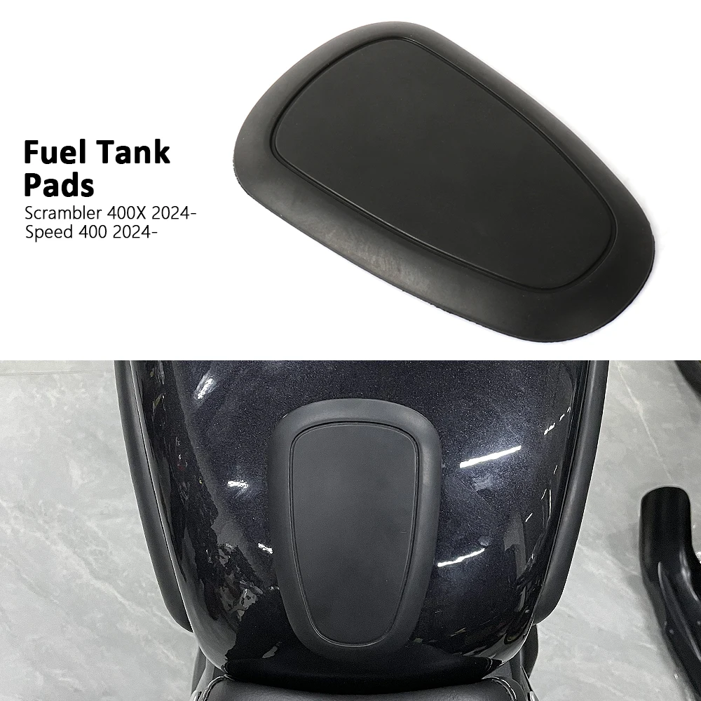 Motorcycle Black Fuel Tank Pad Stickers Decals Accessories Protector For SPEED Speed 400 For Scrambler 400X 2024 2025