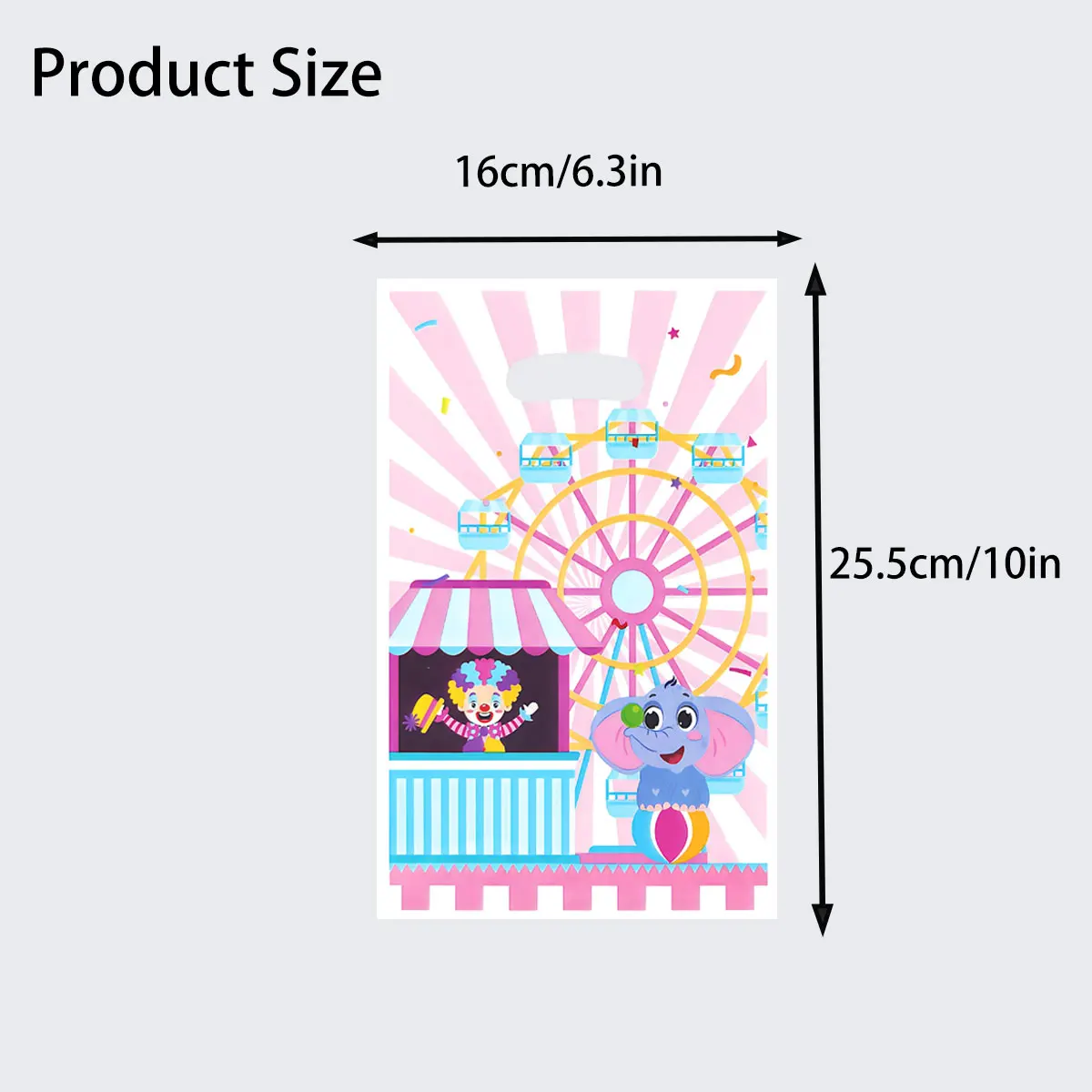 20Pcs/40Pcs Party Gift Bags, Gift Bags with a Theme of Amusement Parks and Circuses, Featuring Clown and Elephant Designs, Suitable for Birthdays, Festivals, Parties, Events, Gift Packaging Bags, Party Favor Packaging Bags, Event and Party Supplies, Office Gifts, Easy to Carry, Easy to Store.
