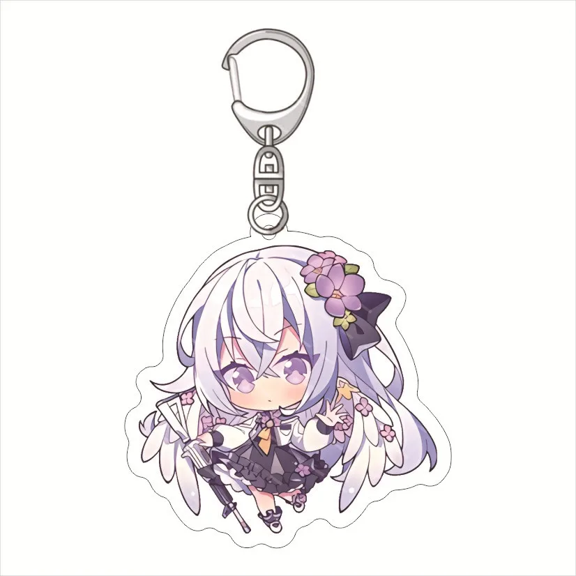 Anime Blue Archive Kuda Izuna  Acrylic Figures Keychain Cartoon Cute Shirasu Azusa Bag Pendant Chaveio Women Decoratve trinket