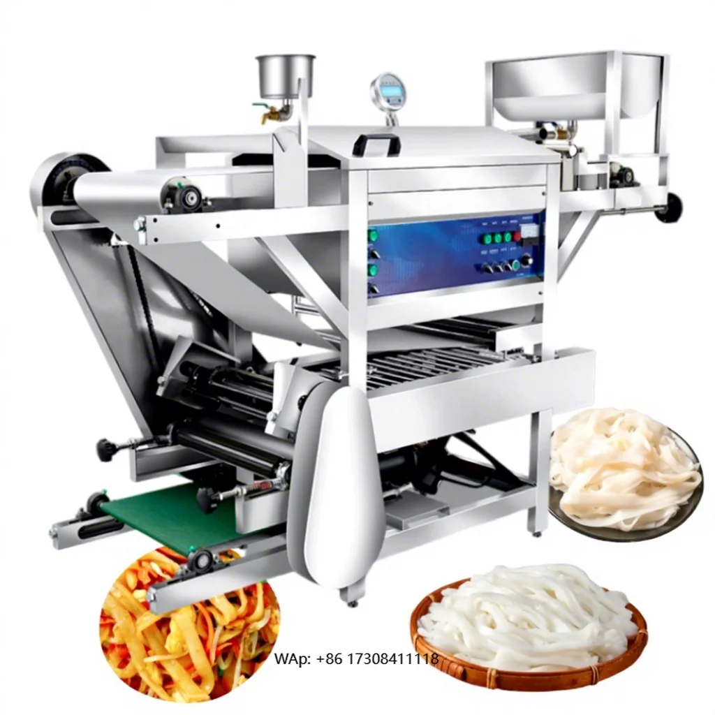 Industrial Electric Rice Noodle Processing Machine Flat Rice Noodle Making Machine Automatic