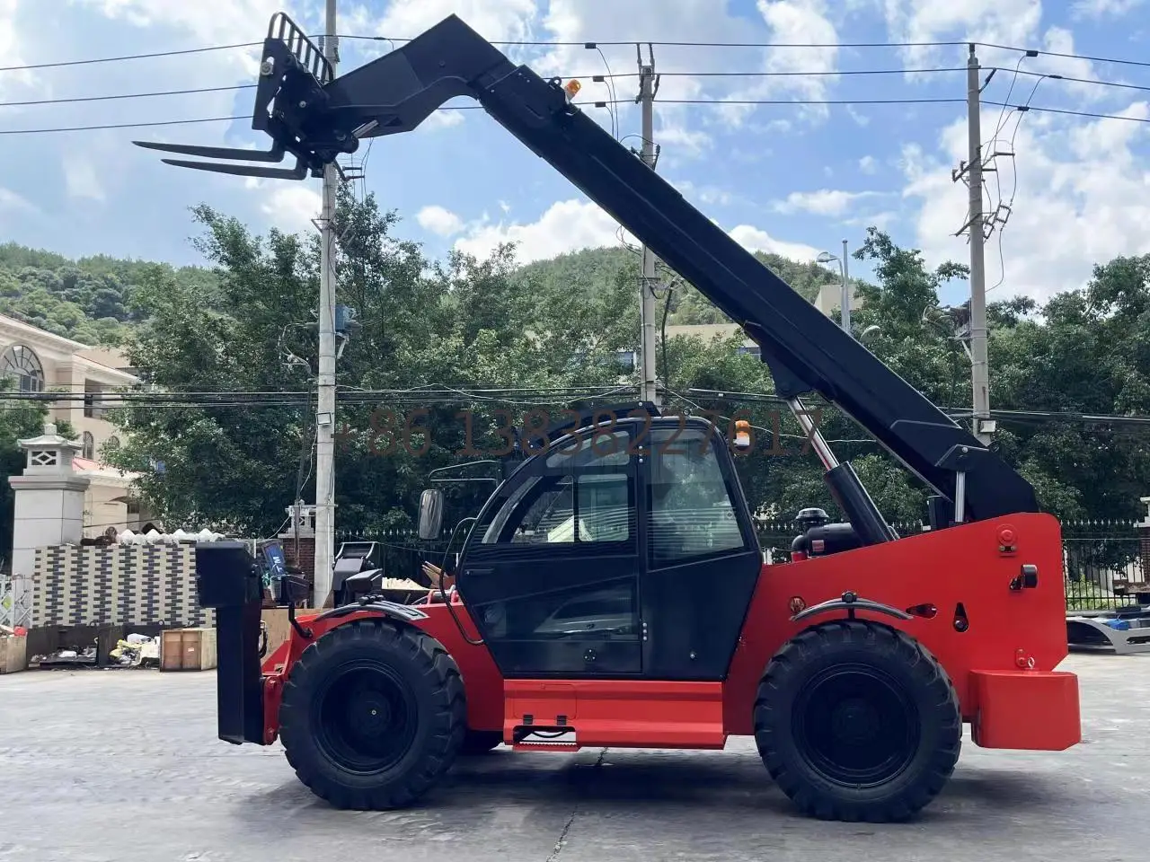 Agriculture Machine  3ton 3.5ton 4ton Rough Terrain Telescopic Forklift Telescopic Handler Loader Price Telehandler