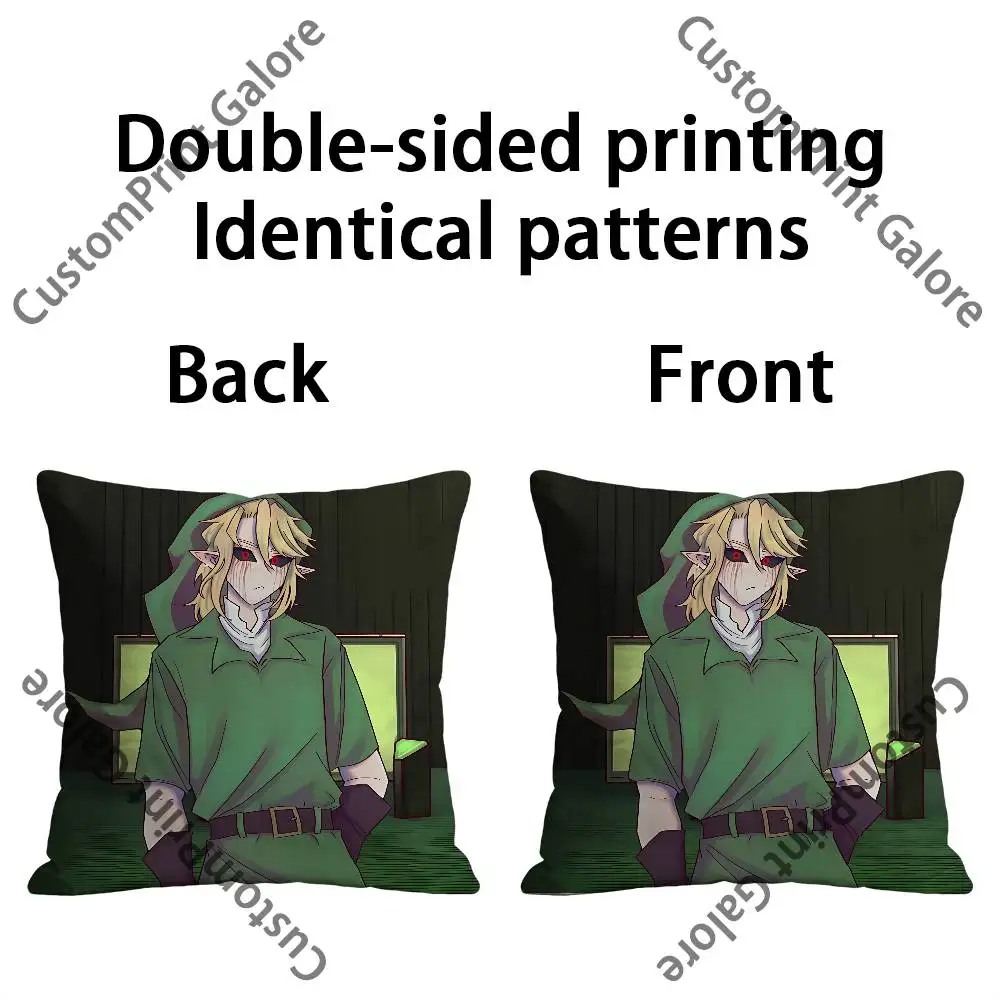 B-Ben D-Drowned Pillow Cover Polyester Square Cushion Case 45 cm Decorative for Home Couch Bed Car Decor
