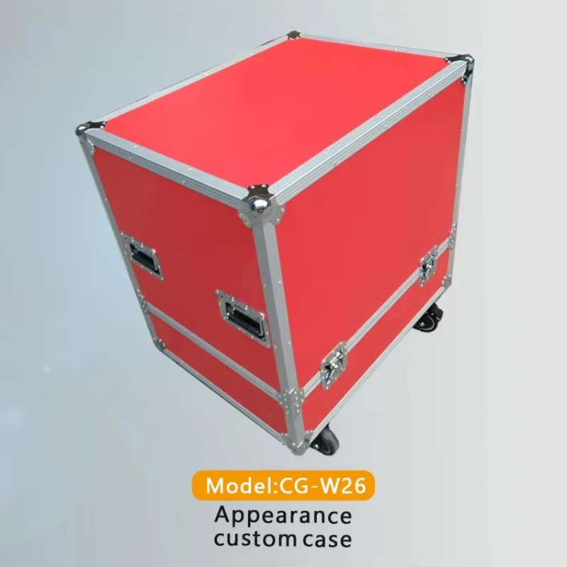 Portable Aluminum Toolbox Drawer Hard Way Air Case with Wheels