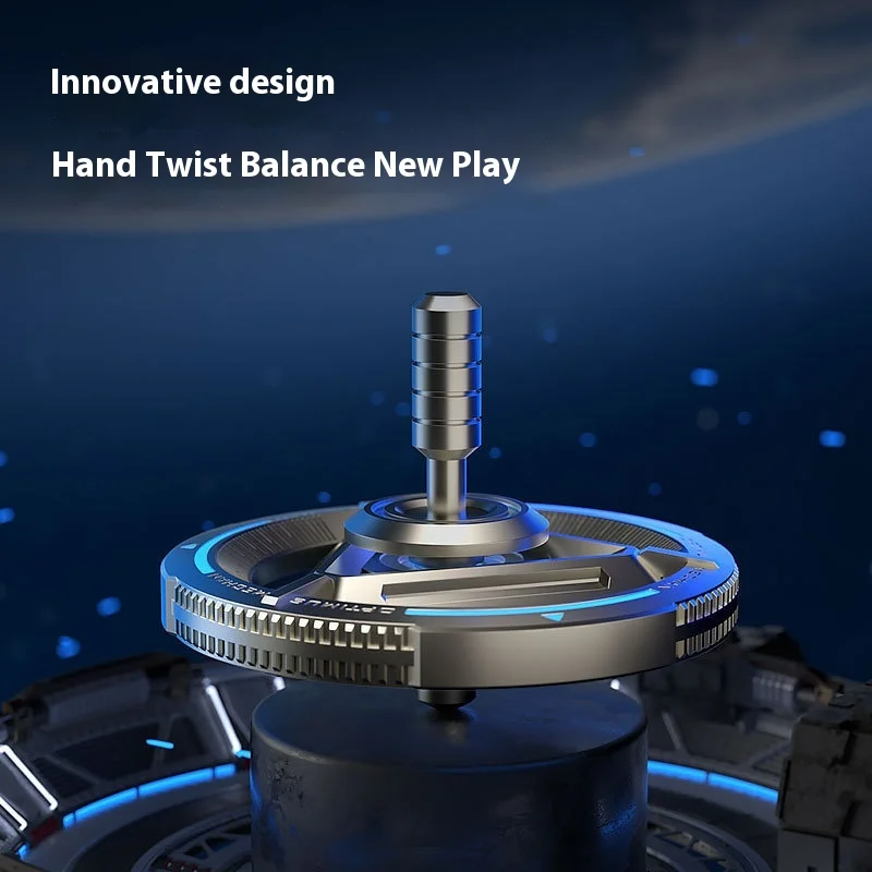 Versione di fascia alta in metallo Fidget Spinner incandescente EDC giocattolo antistress per ragazzi giocattolo per adulti giroscopio con dito in edizione avanzata