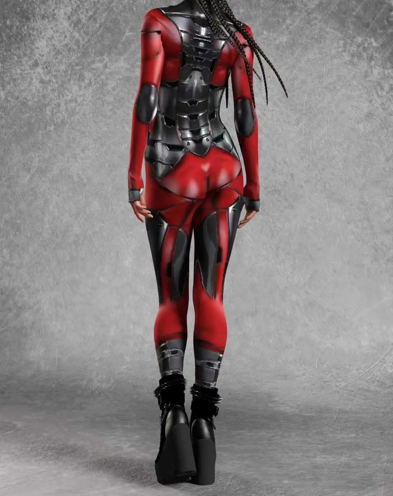 Modischer Rosa Erwachsenen-Damen-Jumpsuit Cosplay-Strumpfhose Punk-Steampunk-Bodysuit Karneval Bühnenauftritte Rollenspiel-Kostüm Neu 2026 – Detail 16