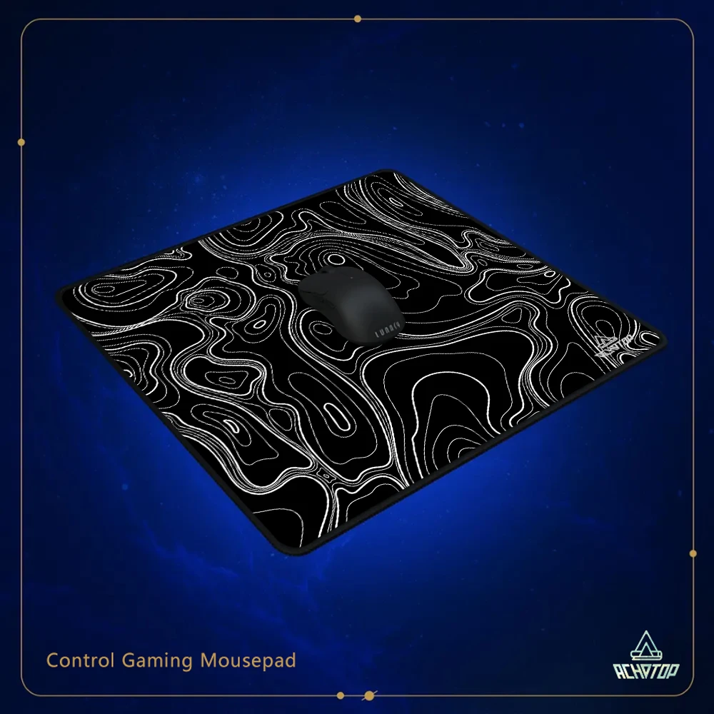 Control Mouse Mat Black Simple Art Rubber Gaming Mousepad Texture Non-slip Office Mouse Mat Game 40X45CM