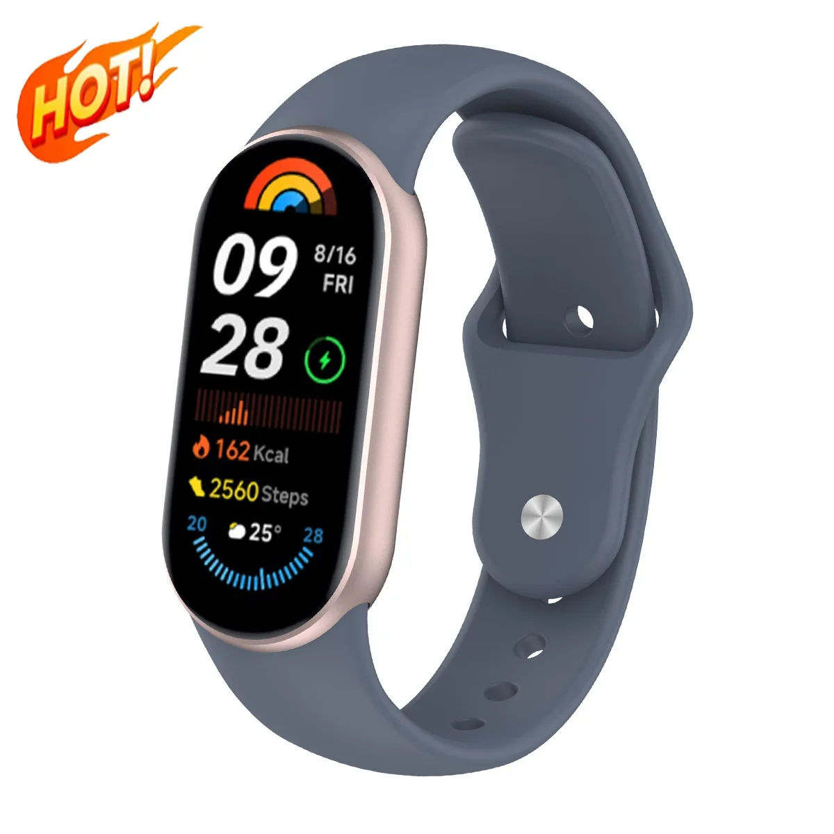 Hochwertiges Silikonarmband für Xiaomi Mi Band 10 9 8 Sport Smartwatch Handgelenkband 10 9 Band8 Armband Zubehör