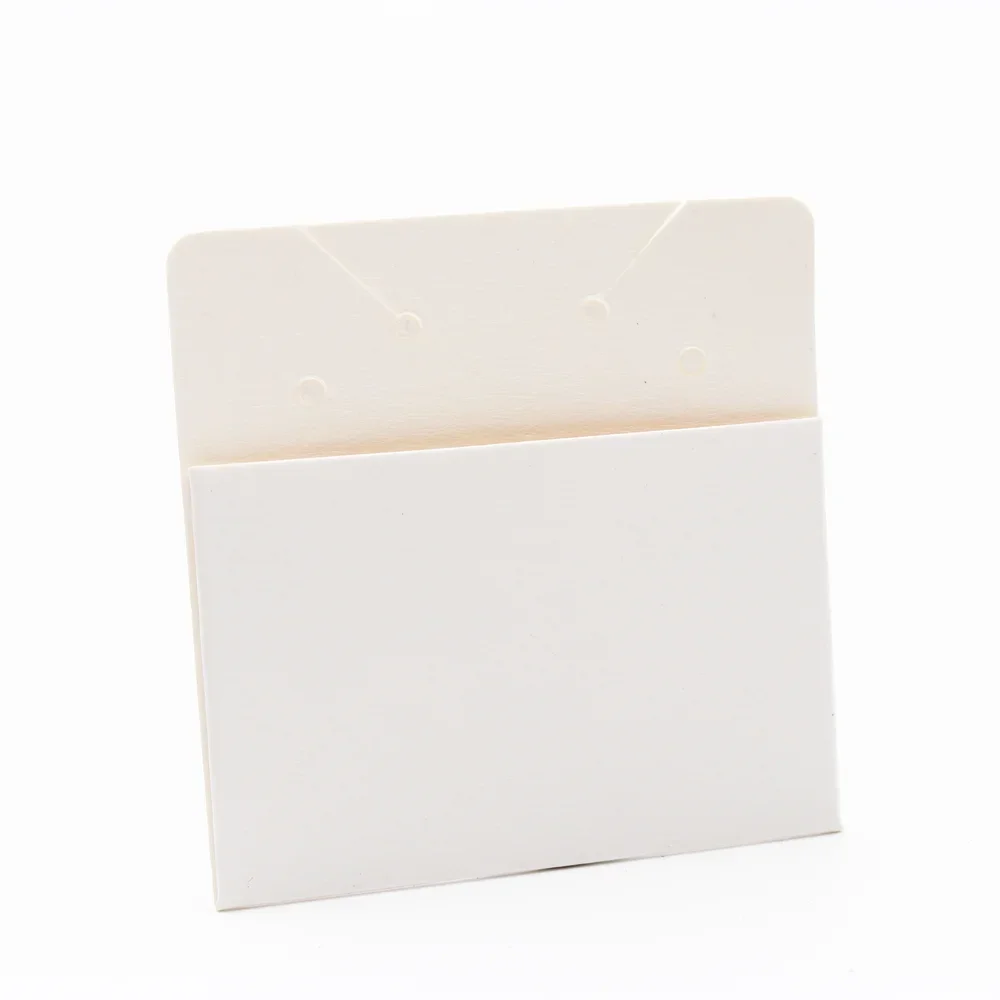 50 pçs 5x5cm branco preto brinco colar conjunto bolso na parte de trás cartões de papel para exibição de jóias segure acessórios diy