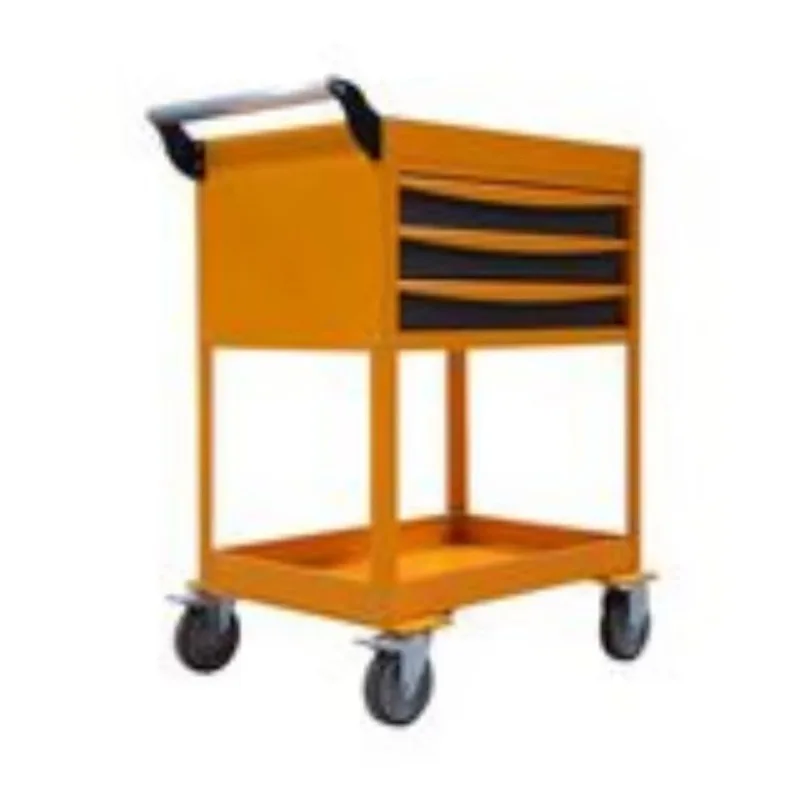 

Yellow carbon steel tool cart Locker tool cart