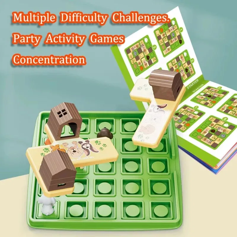 Children Toys Logical Thinking Training Board Game Maze Puzzles Travel Activities Educational Toys Parent-Child Interactive Game