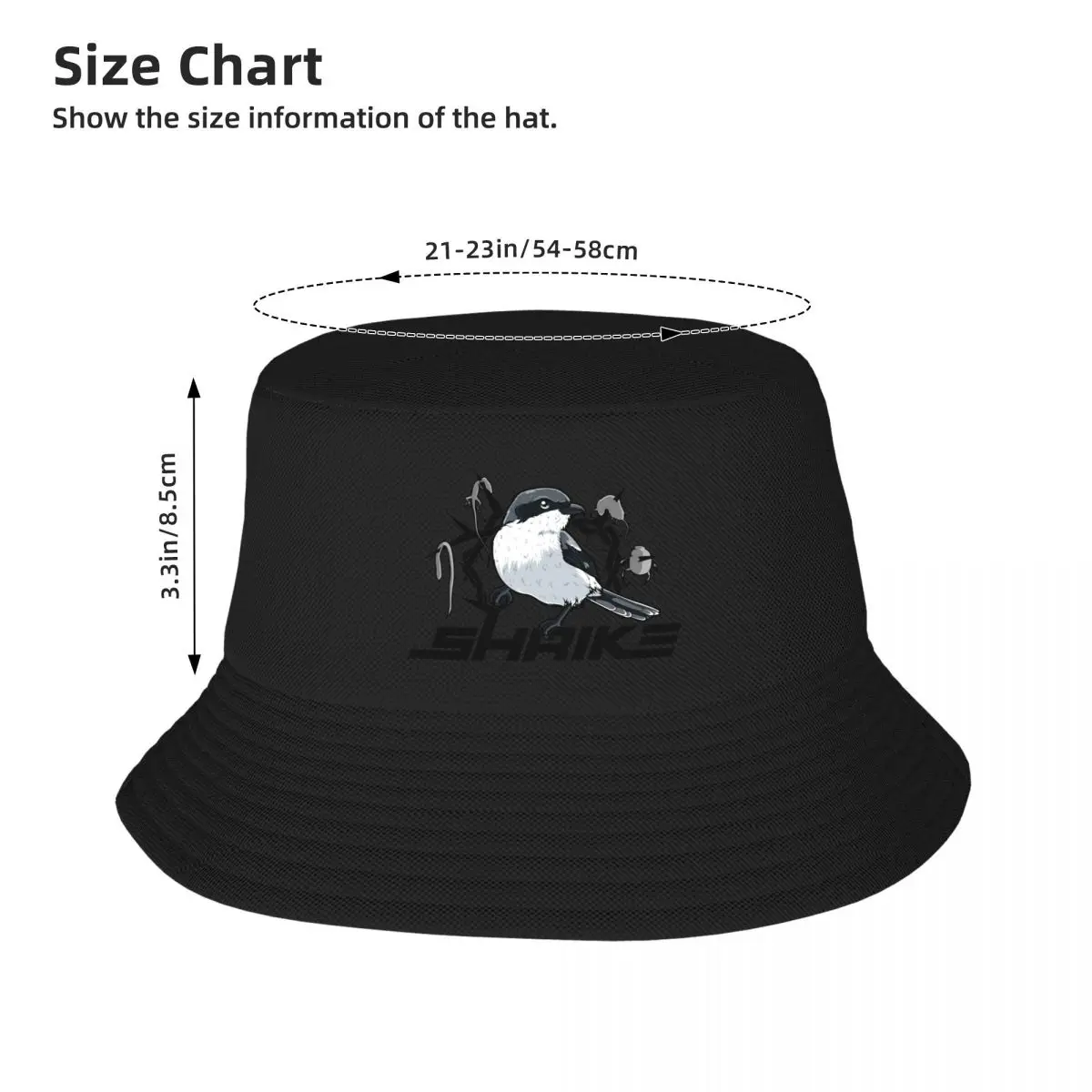 Loggerhead Shrike Bucket Hat, New In The Hat, Sun Cap, unisex