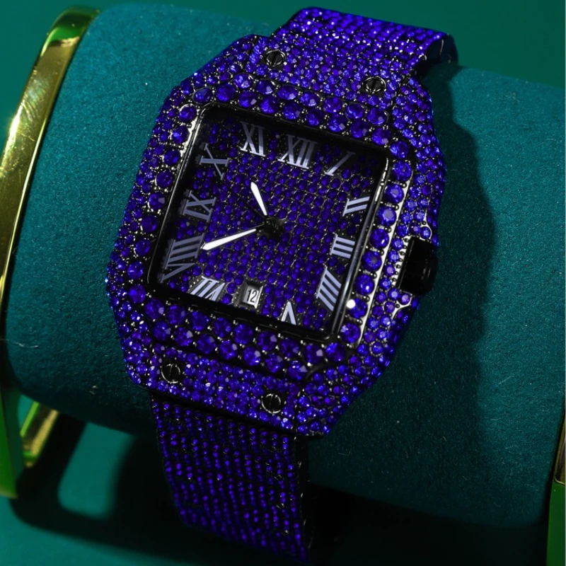 Men's Retro Diamond Watch | Multi functional | Stainless Steel Diamond Strap