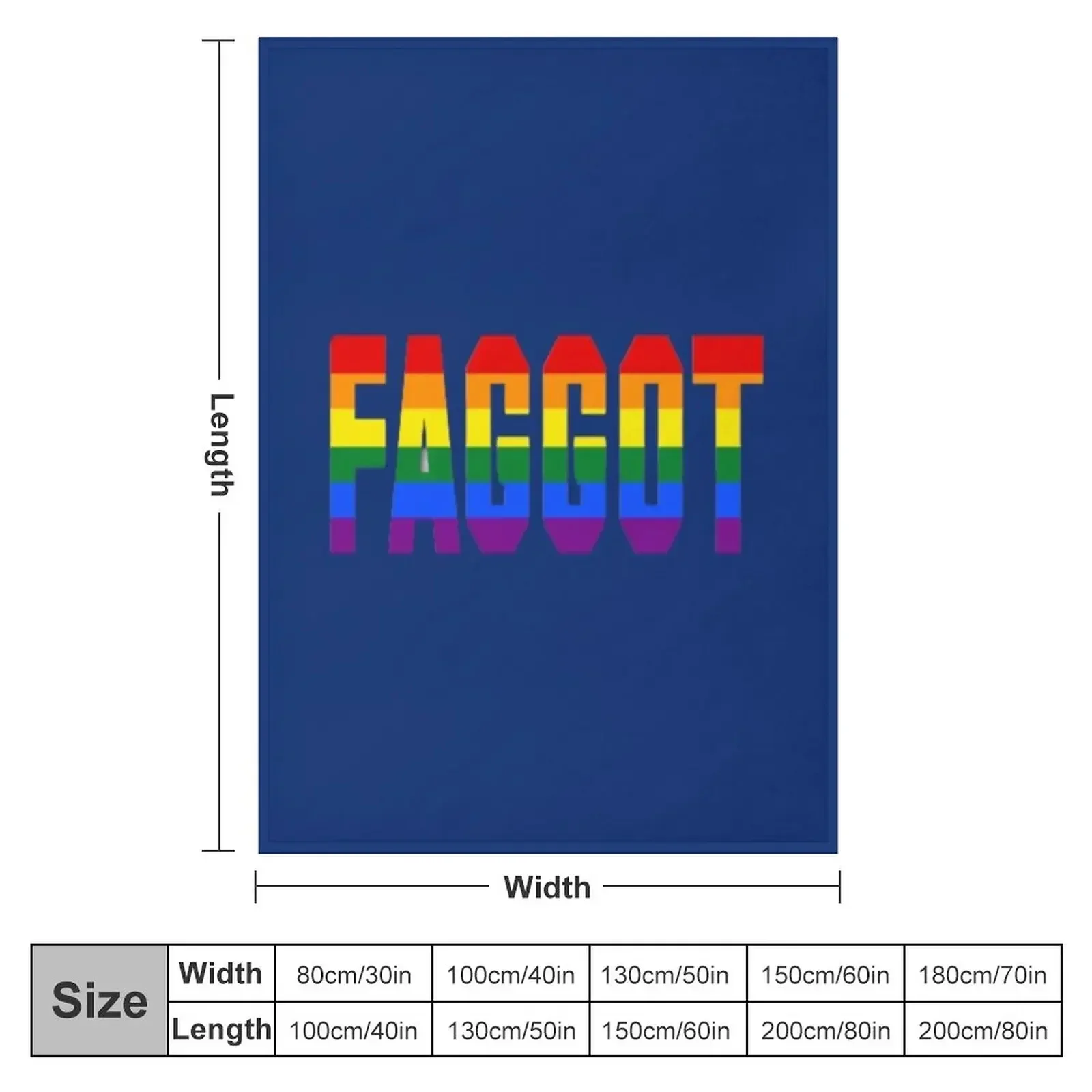 FAGGOT LOVE IS HUMAN Throw Blanket Soft Plaid Retros Soft Big Luxury Thicken Sleeping Bag Plaid Blankets