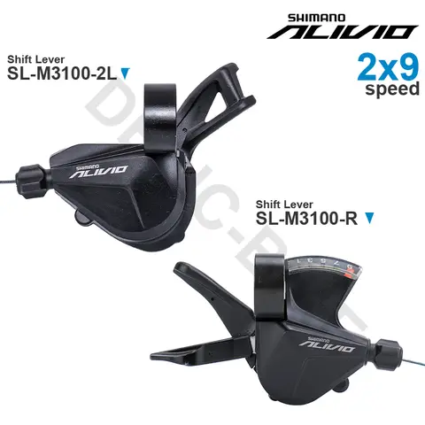 SHIMANO ALIVIO M3100 3 2x9 속도 그룹셋(시프터 SL-M3100-L SL-M3100-2L 및 SL-M3100-R 원래 부품 포함)